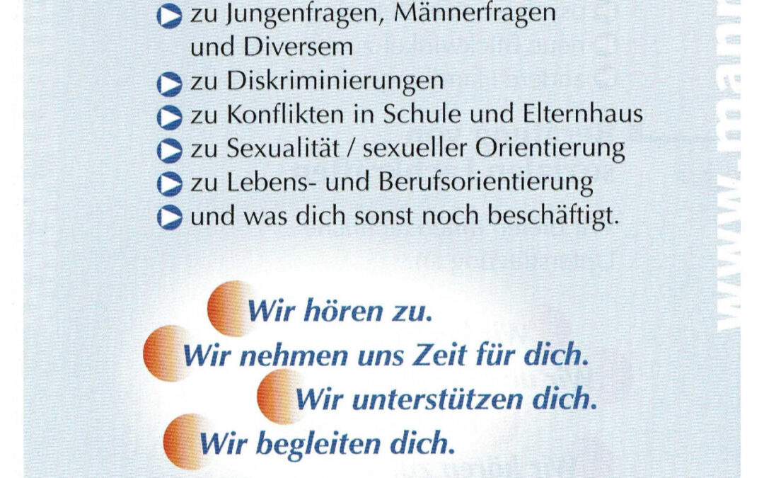 Beratung für Jungen und junge Männer von 6 – 21 Jahren