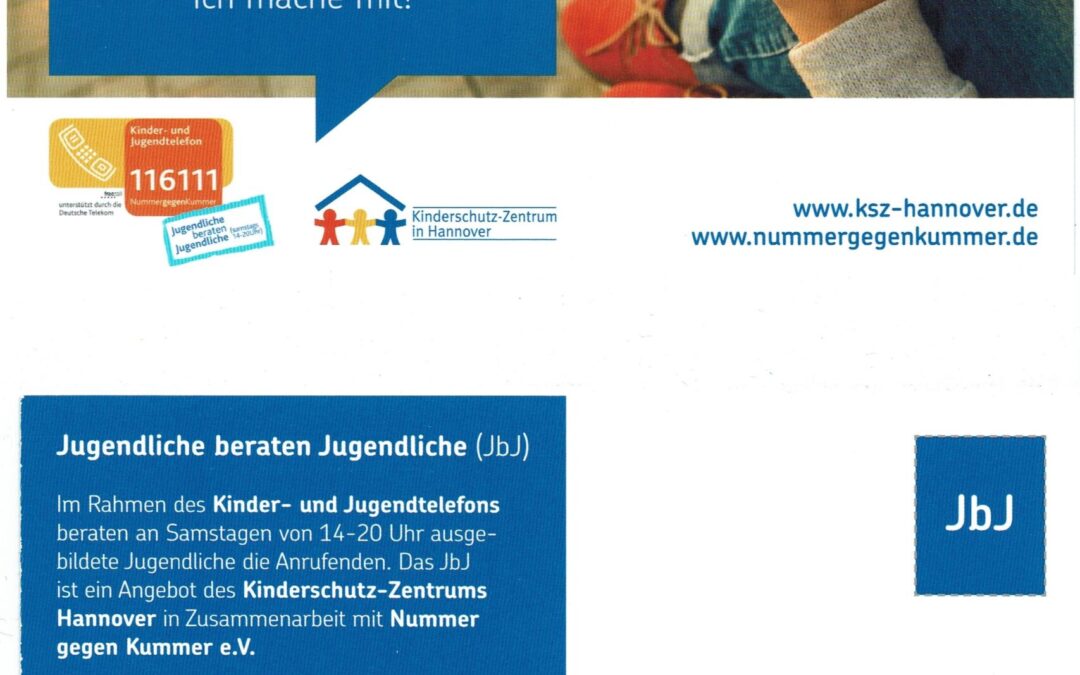 Jugendliche beraten Jugendliche von 16 – 20 Jahren