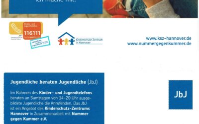 Jugendliche beraten Jugendliche von 16 – 20 Jahren