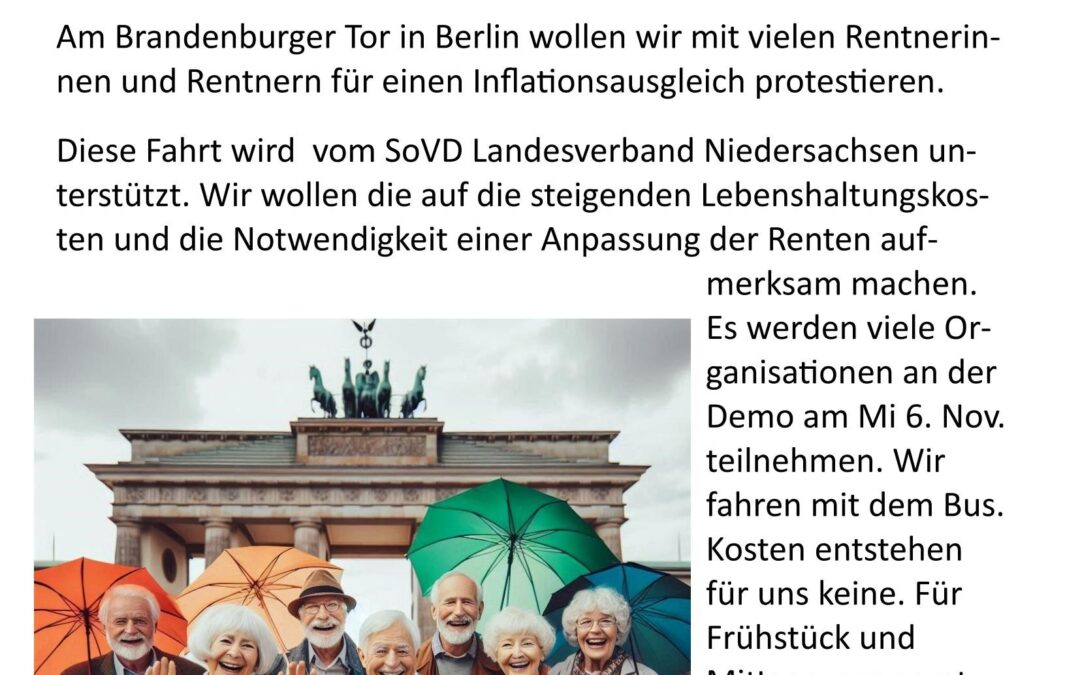 Mittwoch, 06.11.2024 – 07.00 Uhr – Berlin, Berlin, wir fahren nach Berlin!