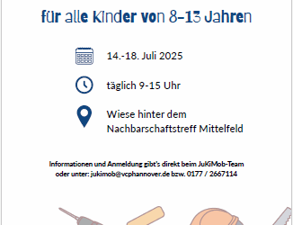 Bauwoche mit dem JuKiMob 14. – 18 . Juli
