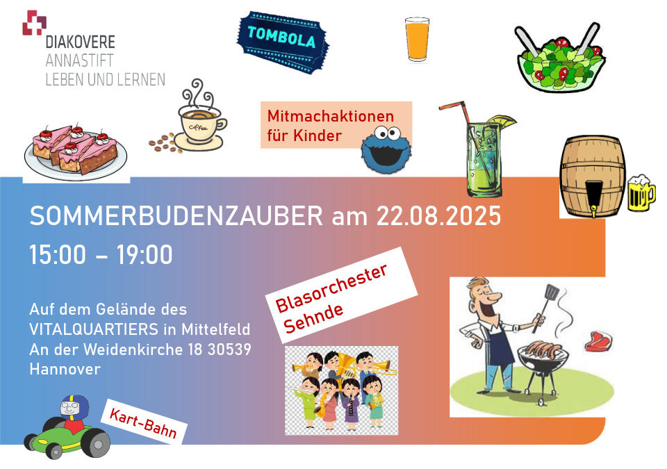 Freitag, 22. August, 15.00 – 19.00 Uhr, Sommerbudenzauber