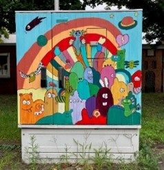 Workshop für Entwürfe zum Bemalen von Verteilerkästen Samstag, 30. August