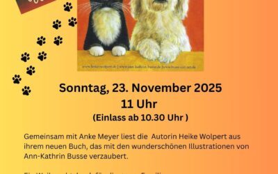 Dimanche 23 novembre, 10h30 – Lecture de « Quatre pattes pour un miracle » avec Heike Wolpert