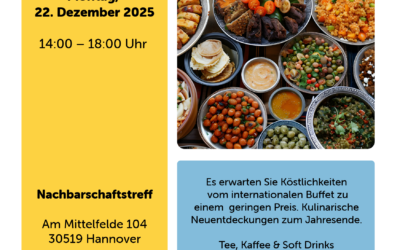Montag 22. Dezember, 14.00 – 18.00 Uhr – Internationales Buffet