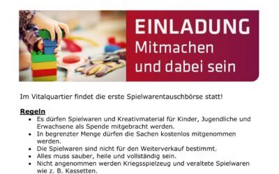 Donnerstag, 19. März, 14.30 – 17.00 Uhr – Spielwarentauschbörse