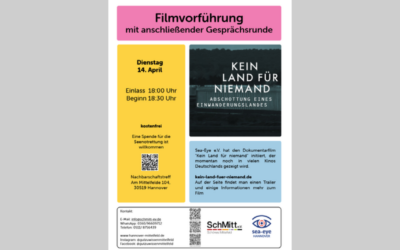 Dienstag, 14. April. 18.00 Uhr – Filmvorführung – „Kein Land für niemand“