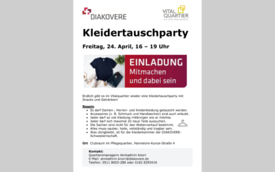 Kleidertauschparty im Vitalquartier