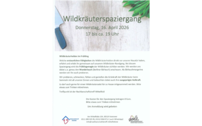 Donnerstag, 16. April, 17.00 – 19.00 Uhr – Wildkräuterspaziergang