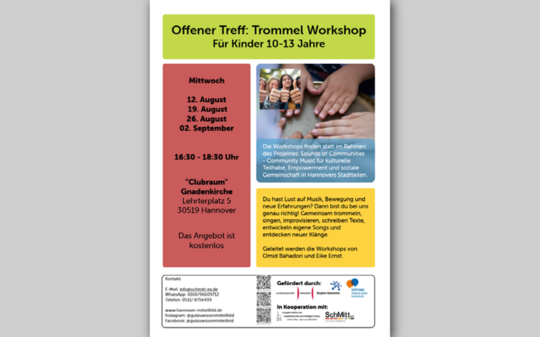 Offener Treff – Trommelworkshop