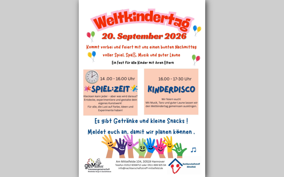 Aktion zum Weltkindertag
